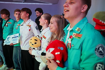 Около 500 бойцов студотрядов приняли участие в республиканском открытии третьего трудового семестра
