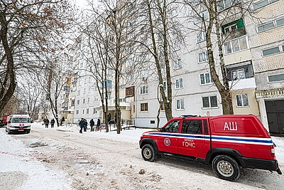 В Витебске спасатели выезжали по сообщению о проседании плиты в квартире многоэтажки