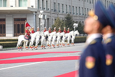 Церемония официальной встречи Лукашенко и Ким Чен Ына прошла в Пхеньяне