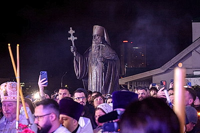 Православные верующие отмечают Пасху