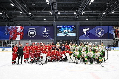 Хоккейная команда Президента победила сборную Гомельской области в матче РХЛ