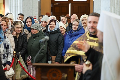Частица Пояса Пресвятой Богородицы доставлена в Свято-Духов кафедральный собор в Минске