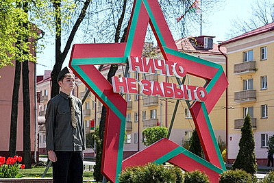 Города Беларуси украсили ко Дню Победы