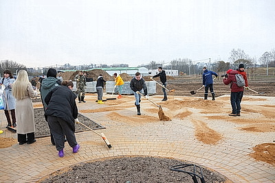 \"Минск - молодежная столица Беларуси 2026\": трудовая акция на строительстве Национального исторического музея