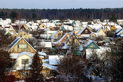 Снежный зимний день