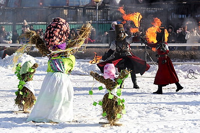 В Минском зоопарке прошла \"Медвежья Масленица\"