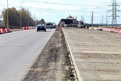 В Могилевской области проходит реконструкция трассы Р122 Могилев-Чаусы