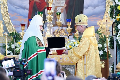 Патриарх Кирилл возглавил Божественную литургию в Свято-Воскресенском соборе Бреста
