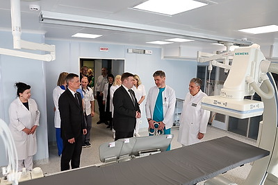 Современный ангиографический комплекс открыли в 10-й больнице Минска