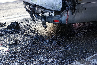 В Минске на Немиге горел автомобиль