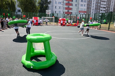 Большой праздник для маленьких горожан. В Могилеве открыли новую детскую площадку