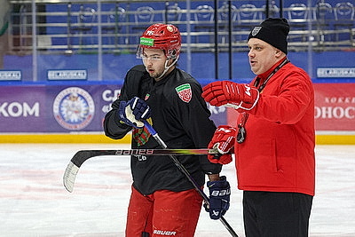 Молодежная сборная Беларуси по хоккею провела открытую тренировку в преддверии Кубка Будущего
