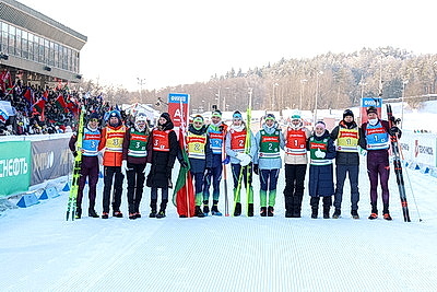 Команда Беларуси выиграла смешанную эстафету на домашнем этапе Кубка Содружества