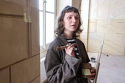 Студенты БГАИ участвуют в реставрации монументальной живописи дворцово-паркового комплекса \"Вялікі Свяцк Валовічаў\"