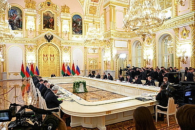 Лукашенко и Путин приняли участие в заседании Высшего госсовета Союзного государства