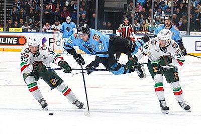 Минские динамовцы проиграли \"Ак Барсу\" в первом матче четвертьфинала Кубка Гагарина