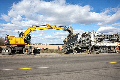 В Могилевской области проходит реконструкция трассы Р122 Могилев-Чаусы