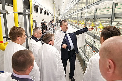 Новую площадку для откорма цыплят-бройлеров открыли в \"Белоруснефть-Особино\"