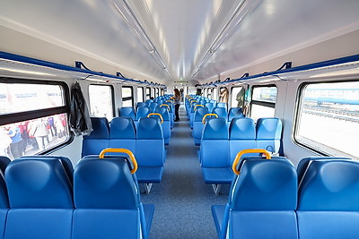 В Орше встретили первый беспересадочный поезд из Смоленска