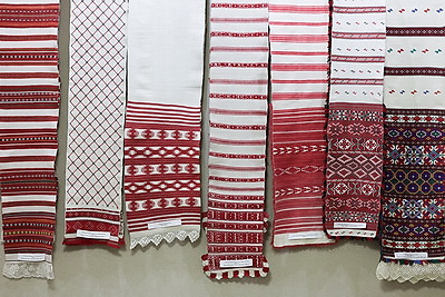 Коллекцию рушников показали гостям Большого театра на Вечере белорусской культуры