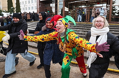 Интернациональная Масленица прошла в Витебском медуниверситете