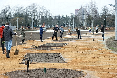 \"Минск - молодежная столица Беларуси 2026\": трудовая акция на строительстве Национального исторического музея