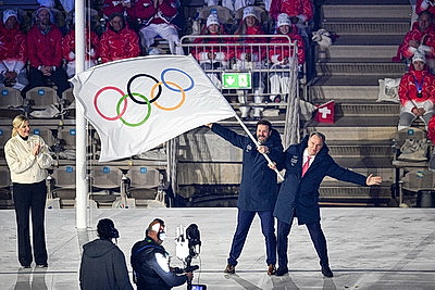 Античный амфитеатр Вероны принял церемонию закрытия зимних Олимпийских игр