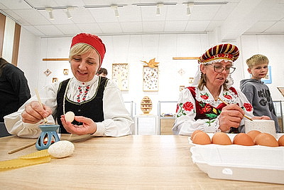 В Минске на выставке \"Пасхальные мотивы\" впервые представили коллекцию писанок