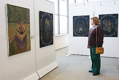 В Национальной библиотеке открылся выставочный проект \"Код мифов\"