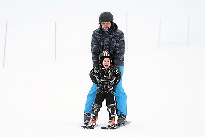 Горнолыжный спуск начал работать в парке \"Коробчицкий Олимп\" вблизи Гродно