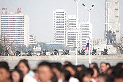 Церемония официальной встречи Лукашенко и Ким Чен Ына прошла в Пхеньяне