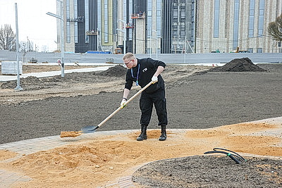 \"Минск - молодежная столица Беларуси 2026\": трудовая акция на строительстве Национального исторического музея