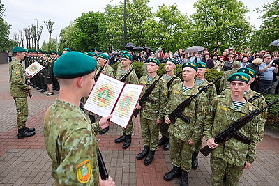 Пограничники в Гродно приняли военную присягу
