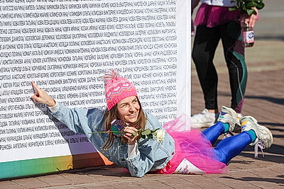 \"Заряд эндорфинами и цветы на финише\". \"Красивый забег\" прошел в Минске