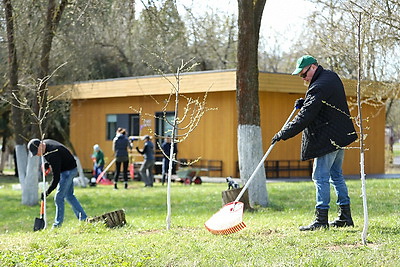 Республиканский субботник: команда БЕЛТА помогла навести порядок в социальном пансионате \"Малиновка\"
