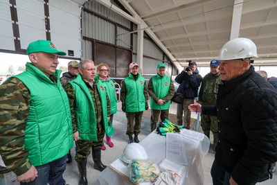 Республиканский субботник: помощь в возведении МТК оказали в Витебском районе