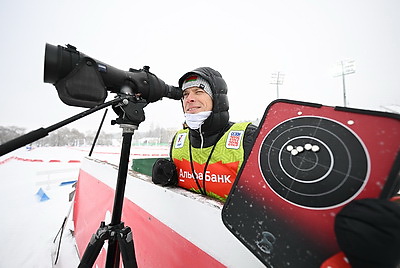 Спортсмены готовятся к Кубку Содружества по биатлону в \"Раубичах\"