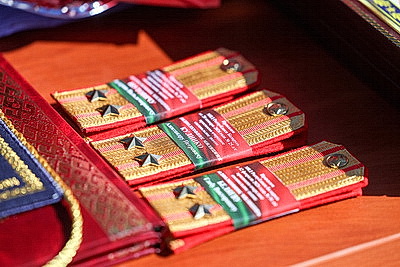 Гродненские милиционеры прошли торжественным маршем по центру города