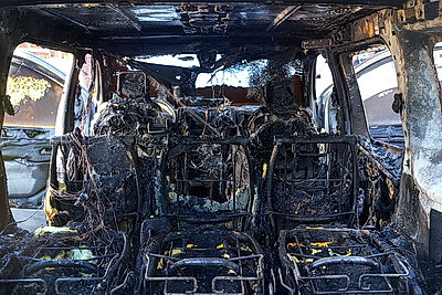 В Минске на Немиге горел автомобиль