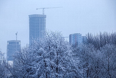 Солнечный январский день в Минске