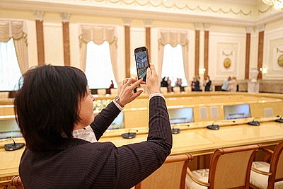 Делегация БСЖ из Витебской области посетила с экскурсией Дворец Независимости