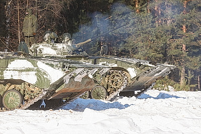 Внезапная проверка боеготовности проходит в 11-й отдельной механизированной бригаде в Слониме