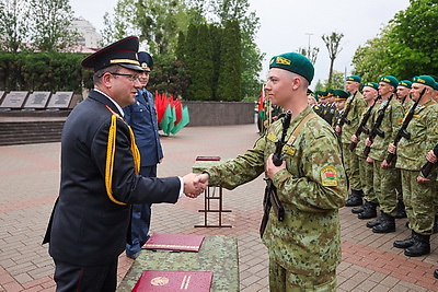Пограничники в Гродно приняли военную присягу