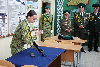 Кабинет по подготовке юных пограничников открыли в СШ №3 им. Усова в Гродно