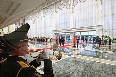 Президенты Беларуси и Монголии встретились во Дворце Независимости