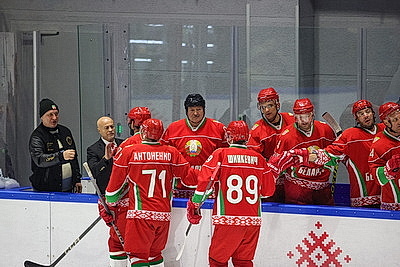 Хоккейная команда Президента победила сборную Гомельской области в матче РХЛ
