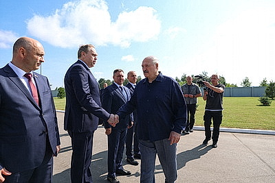 Лукашенко посетил хозяйство, где разводят красную породу коров