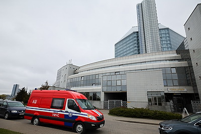 24 этажа скоростного подъема. Конкурс среди спасателей прошел в Минске