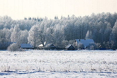 Зима в белорусской глубинке