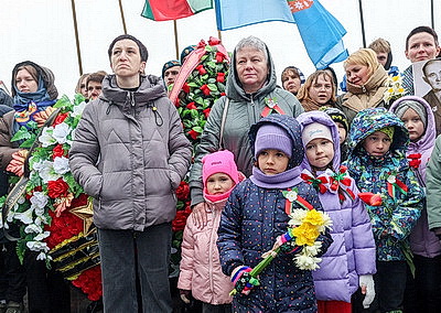 Памятник на братской могиле после реконструкции открыли в Витебском районе